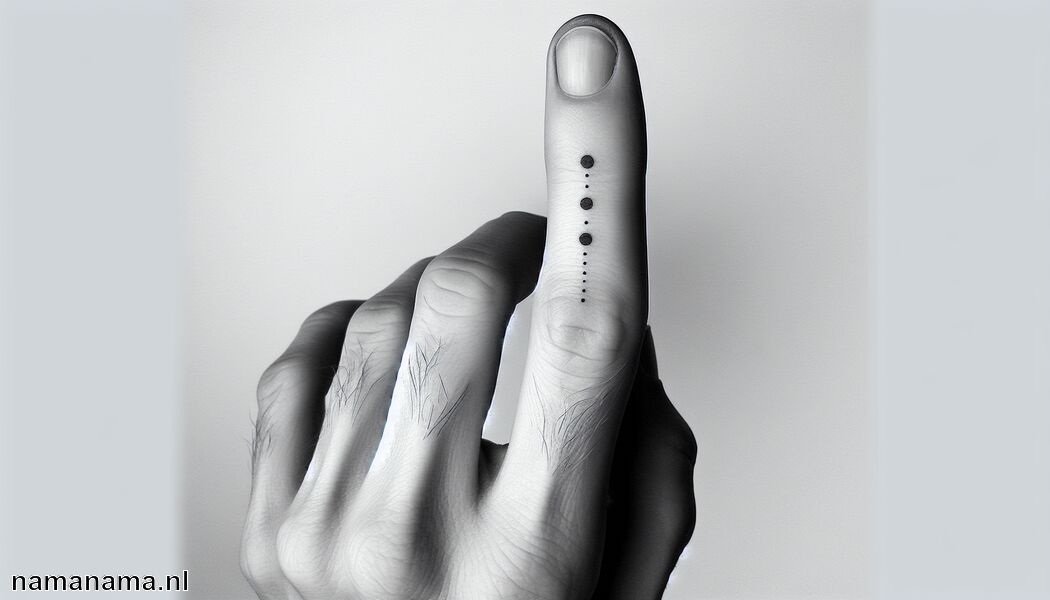 3 stippen vinger tattoo betekenis » Een persoonlijke boodschap op je vingers
