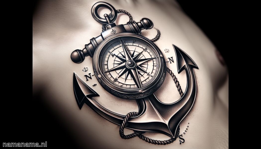 Anker Kompas Tattoo Betekenis » Navigeren door het leven