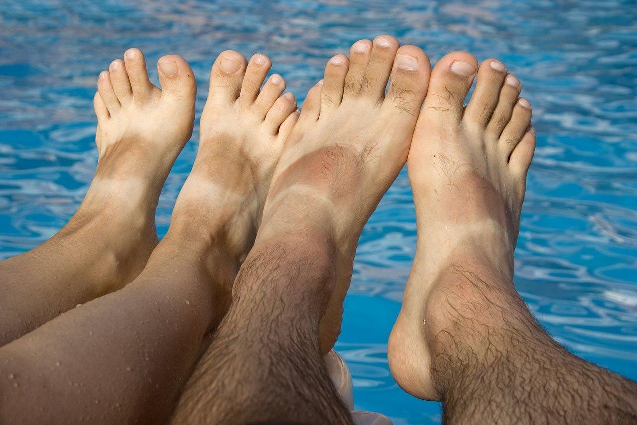 bare, nature, feet, foot, tanned, brown, hair, water