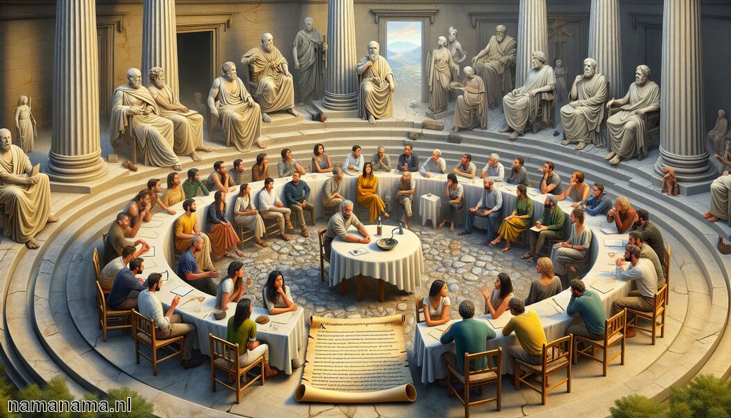 Dialoog stimuleert intellectuele groei en begrip   - Socrates citaten: vragen die aanzetten tot denken