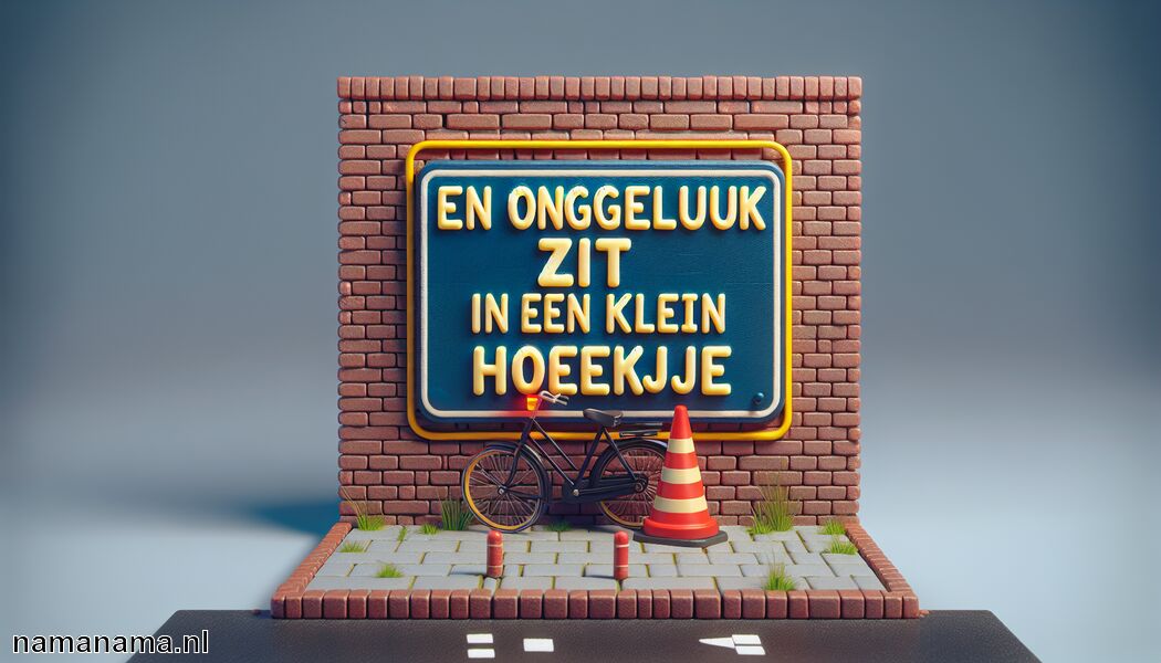 Een ongeluk zit in een klein hoekje   - Grappige gezegden die je aan het lachen maken