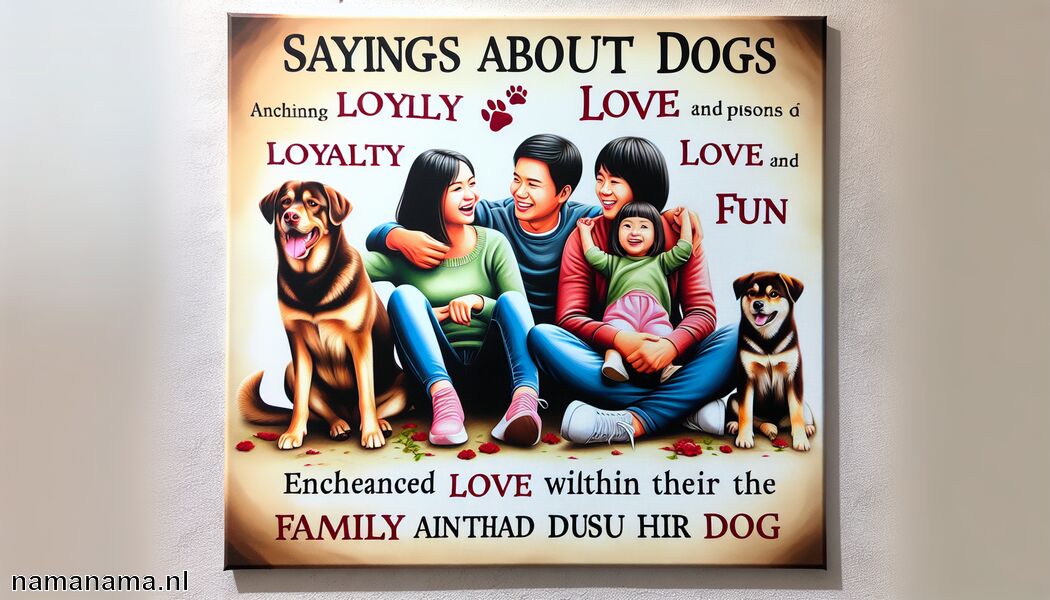 Een hond als gezin versterkt de liefde   - Gezegden over honden: trouw, liefde en lol in woorden