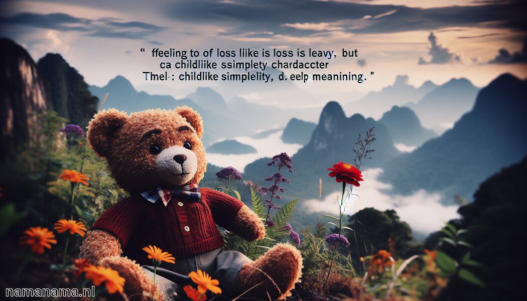 Verlies voelt zwaar, maar blijft leven   - Winnie de Pooh citaten: kinderlijke eenvoud, diepe betekenis