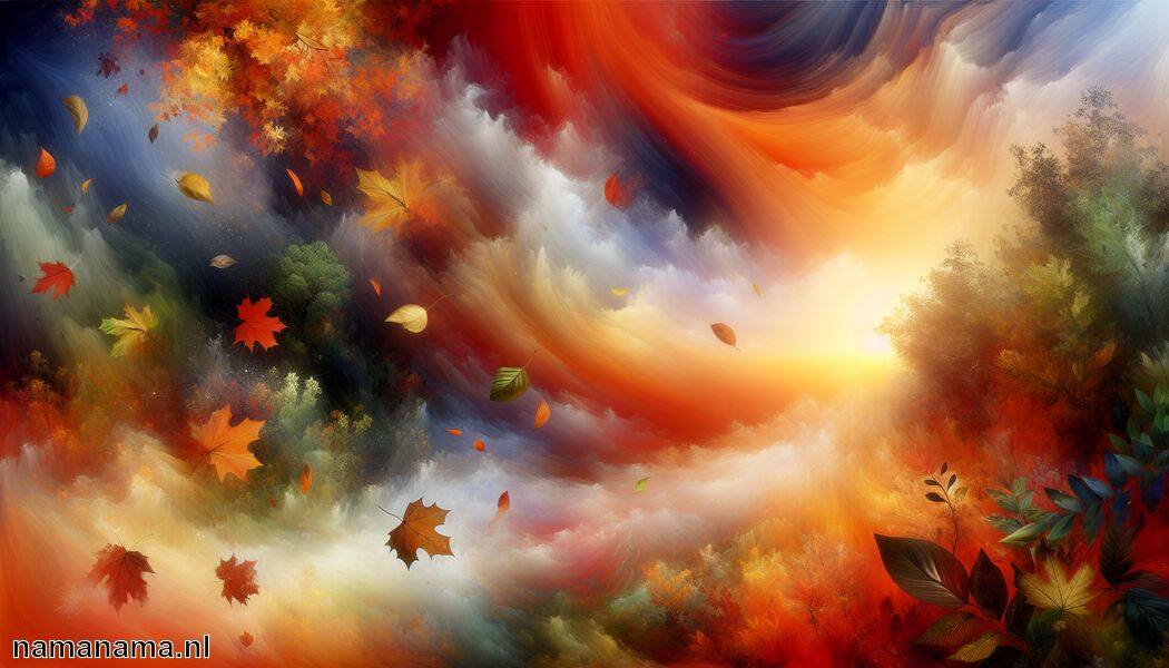 De lucht is gevuld met kleuren en emoties - Herfst citaten: de schoonheid van loslaten in woorden