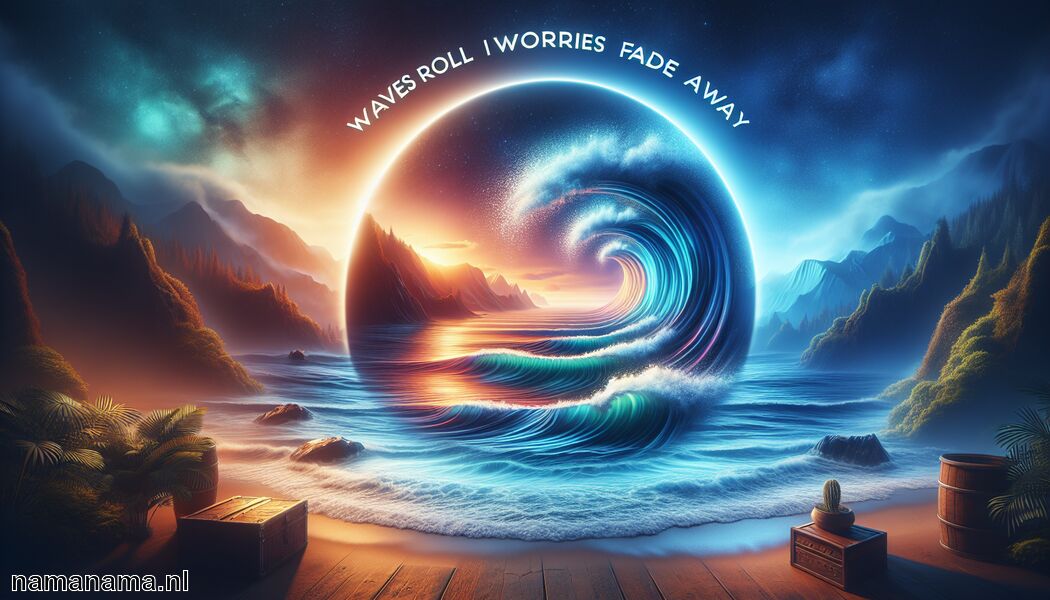 Golven rollen, zorgen verdwijnen   - Citaten over de zee en geluk: golven van inspiratie