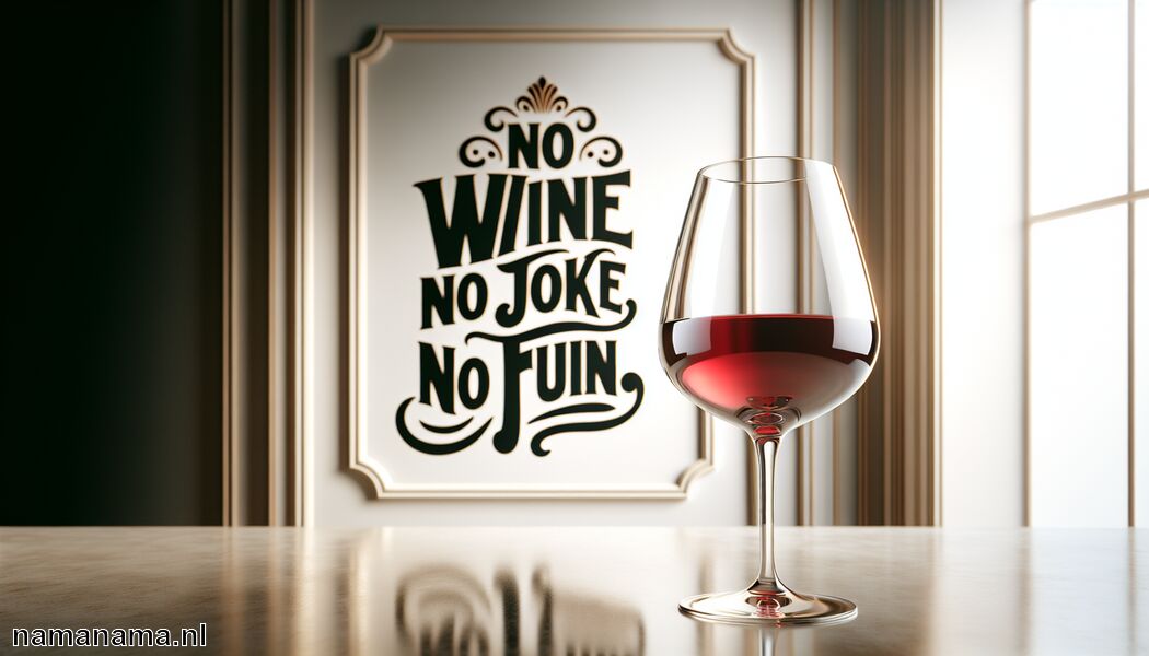 Geen wijn, geen grap, geen plezier - Grappige wijn citaten om het glas op te heffen