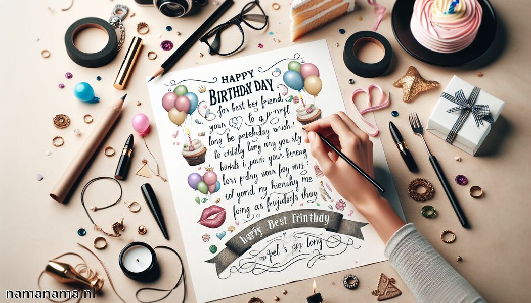 Creatieve en poëtische elementen toevoegen   - Lange verjaardagswensen voor je beste vriendin