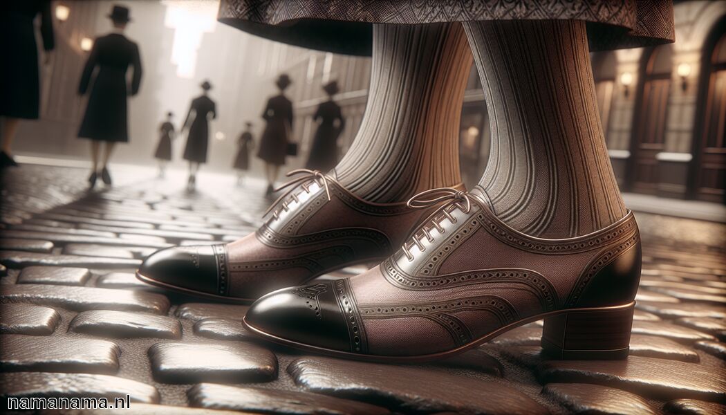 Schoenen met lage hakken of oxford-stijl - Kleding Jaren 30 » Stijlvol en klassiek elke dag